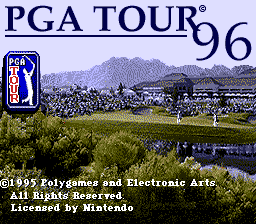 PGA Tour '96 (Europe) Title Screen